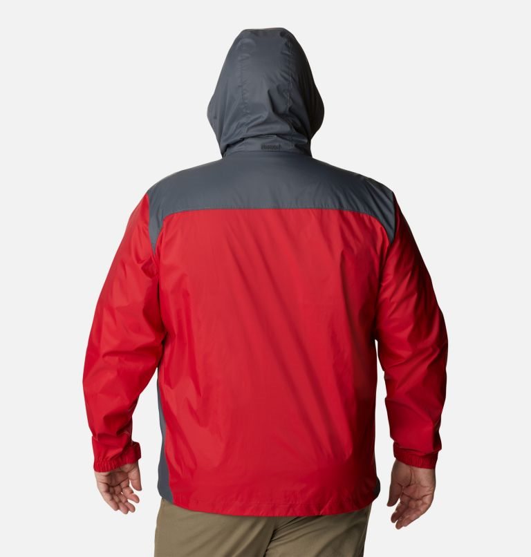 Men's Columbia Glennaker Lake Rain Jackets Red | Plus Size CA-I5834